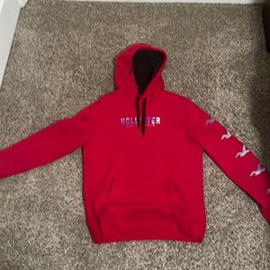 Hollister red hoodie California medium